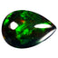 2.58 ct Dazzling Pear Cabochon (13.09 x 9.15 mm) Ethiopian Flashing Black Opal