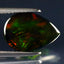 2.58 ct Dazzling Pear Cabochon (13.09 x 9.15 mm) Ethiopian Flashing Black Opal