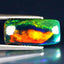 4.38 ct Cushion Cabochon(16.95 x 8.31 mm)Ethiopian Flashing Black Opal Gemstone