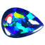 4.27 ct Phenomenal Pear Cabochon(14.04 x 10.13 mm)Ethiopian Flashing Black Opal