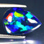 4.27 ct Phenomenal Pear Cabochon(14.04 x 10.13 mm)Ethiopian Flashing Black Opal