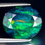3.53 ct Fabulous Oval (14.00 x 12.07 mm) Flashing Multicolor Black Opal Gemstone