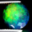 3.01 ct Topnotch Round (10.23 x 9.91 mm) Flashing Multicolor Black Opal Gemstone