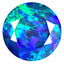 2.94 ct Tremendous Round (10.05 x 10.03 mm) Flashing Multicolor Black Opal Stone