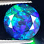 2.94 ct Tremendous Round (10.05 x 10.03 mm) Flashing Multicolor Black Opal Stone