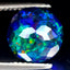 2.94 ct Tremendous Round (10.05 x 10.03 mm) Flashing Multicolor Black Opal Stone