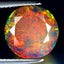 3.63 ct Spectacular Round(11.11 x 11.00 mm)Flashing Multicolor Black Opal Stone