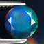 0.98 ct Attractive Round(7.01 x 7.00 mm)Flashing Multicolor Black Opal Gemstone