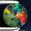 0.39 ct Incomparable Round (6.02 x 6.02 mm) Flashing Multicolor Black Opal Stone