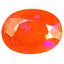 7.86 ct Very good Oval (19.97 x 14.88 mm) Heated Orange Fire Opal Loose Gemstone