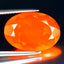 4.77 ct Supreme Oval (17.54 x 12.43 mm) Heated Orange Fire Opal Loose Gemstone