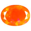 3.74 ct Incomparable Oval (14.04 x 10.20 mm) Heated Orange Fire Opal Gemstone