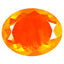 3.43 ct Pretty Oval (14.83 x 11.63 mm) Heated Orange Fire Opal Loose Gemstone