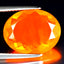 3.43 ct Pretty Oval (14.83 x 11.63 mm) Heated Orange Fire Opal Loose Gemstone