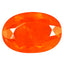 3.77 ct Premium Oval (14.62 x 10.11 mm) Heated Orange Fire Opal Loose Gemstone