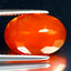 3.77 ct Premium Oval (14.62 x 10.11 mm) Heated Orange Fire Opal Loose Gemstone
