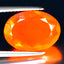 3.78 ct Stunning Oval (13.91 x 10.05 mm) Heated Orange Fire Opal Loose Gemstone