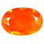 2.95 ct Five-star Oval (15.00 x 10.19 mm) Heated Orange Fire Opal Loose Gemstone