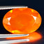2.95 ct Five-star Oval (15.00 x 10.19 mm) Heated Orange Fire Opal Loose Gemstone
