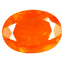 2.89 ct Best Oval Cut (14.91 x 11.00 mm) Heated Orange Fire Opal Loose Gemstone