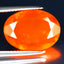 2.89 ct Best Oval Cut (14.91 x 11.00 mm) Heated Orange Fire Opal Loose Gemstone