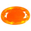 3.39 ct Eye-opening Oval(14.65 x 9.29 mm)Heated Orange Fire Opal Loose Gemstone