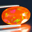 3.39 ct Eye-opening Oval(14.65 x 9.29 mm)Heated Orange Fire Opal Loose Gemstone