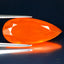 6.47 ct Awe-inspiring Pear (24.67 x 11.06 mm) Heated Orange Fire Opal Gemstone