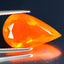 3.86 ct Pretty Pear (17.58 x 10.45 mm) Heated Orange Fire Opal Loose Gemstone