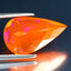 3.86 ct Pretty Pear (17.58 x 10.45 mm) Heated Orange Fire Opal Loose Gemstone