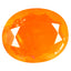 2.19 ct Very good Oval (10.95 x 8.99 mm) Heated Orange Fire Opal Loose Gemstone