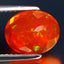 1.43 ct Stunning Oval (10.06 x 8.13 mm) Heated Orange Fire Opal Loose Gemstone