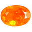 1.39 ct Terrific Oval (9.84 x 7.10 mm) Heated Orange Fire Opal Loose Gemstone