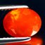 1.21 ct Shimmering Oval (9.19 x 7.19 mm) Heated Orange Fire Opal Loose Gemstone
