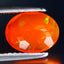 1.37 ct Remarkable Oval (9.07 x 7.02 mm) Heated Orange Fire Opal Loose Gemstone