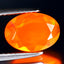 1.28 ct Phenomenal Oval (9.95 x 7.09 mm) Heated Orange Fire Opal Loose Gemstone