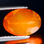1.28 ct Phenomenal Oval (9.95 x 7.09 mm) Heated Orange Fire Opal Loose Gemstone