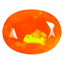 0.92 ct Magnificent fire Oval (9.11 x 6.94 mm) Heated Orange Fire Opal Gemstone