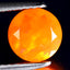 0.72 ct Valuable Round (6.95 x 6.94 mm) Heated Orange Fire Opal Loose Gemstone