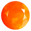 0.68 ct Stunning Round (7.00 x 7.00 mm) Heated Orange Fire Opal Loose Gemstone