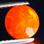 0.68 ct Stunning Round (7.00 x 7.00 mm) Heated Orange Fire Opal Loose Gemstone