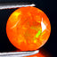 0.74 ct Incredible Round (7.03 x 7.02 mm) Heated Orange Fire Opal Loose Gemstone