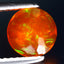 0.74 ct Incredible Round (7.03 x 7.02 mm) Heated Orange Fire Opal Loose Gemstone