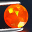 0.58 ct Great looking Round (6.44 x 6.43 mm) Heated Orange Fire Opal Gemstone
