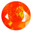 0.49 ct Lovely Round Cut (6.01 x 6.01 mm) Heated Orange Fire Opal Loose Gemstone