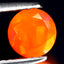 0.53 ct Fair Round(5.95 x 5.92 mm)Heated Natural Orange Fire Opal Loose Gemstone