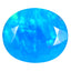 4.37 ct Awe-inspiring Oval (14.05 x 11.91 mm) Heated Ethiopia Blue Opal Stone