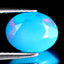 0.94 ct Pretty Oval (9.08 x 6.96 mm) Heated Ethiopia Blue Opal Loose Gemstone
