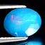 0.94 ct Pretty Oval (9.08 x 6.96 mm) Heated Ethiopia Blue Opal Loose Gemstone