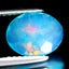 1.13 ct Grand looking Oval(9.03 x 7.14 mm)Heated Ethiopia Blue Opal Loose Stone